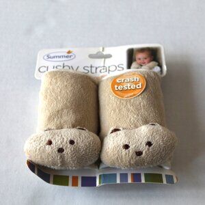 Vintage Summer Infant Beige Bear Cushy Straps Car Seat Covers Crash Tested NOS